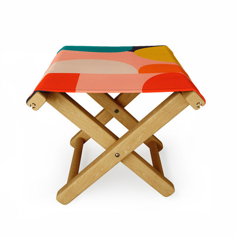 Ana Rut Bre Fine Art geometry shape mid century Folding Stool