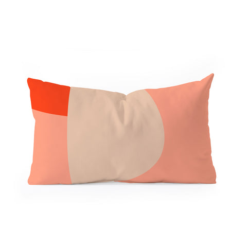 Ana Rut Bre Fine Art geometry shape mid century Oblong Throw Pillow