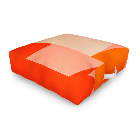 Ana Rut Bre Fine Art geometry shape mid century Outdoor Floor Cushion