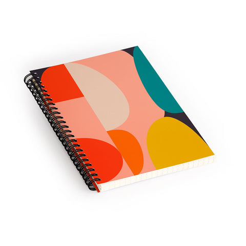 Ana Rut Bre Fine Art geometry shape mid century Spiral Notebook
