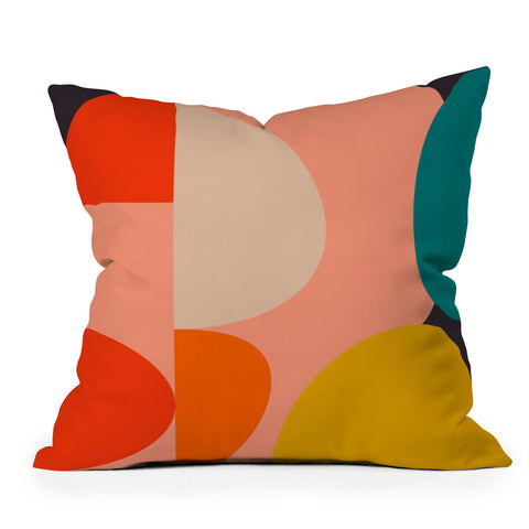 Ana Rut Bre Fine Art geometry shape mid century Throw Pillow