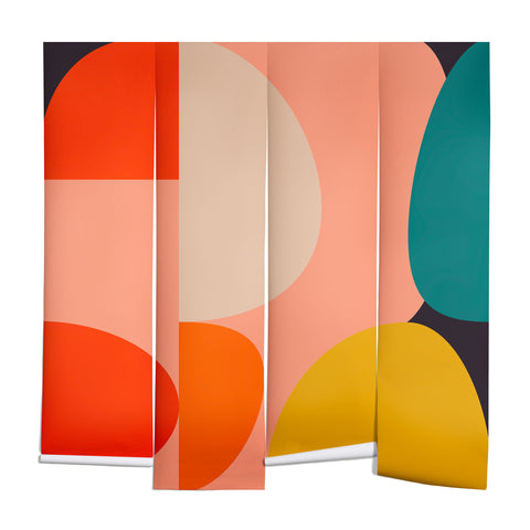 Ana Rut Bre Fine Art geometry shape mid century Wall Mural