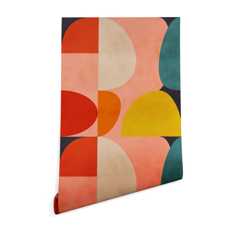 Ana Rut Bre Fine Art geometry shape mid century Wallpaper