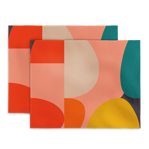 Ana Rut Bre Fine Art geometry shape mid century Placemat