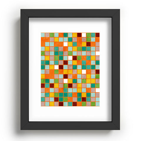 Ana Rut Bre Fine Art little sunny checkers Recessed Framing Rectangle