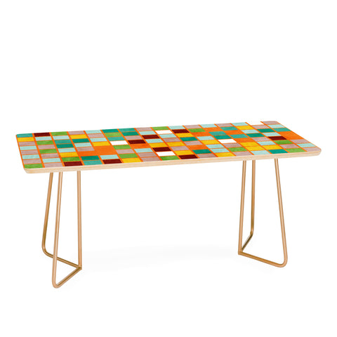 Ana Rut Bre Fine Art little sunny checkers Coffee Table