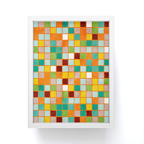 Ana Rut Bre Fine Art little sunny checkers Framed Mini Art Print