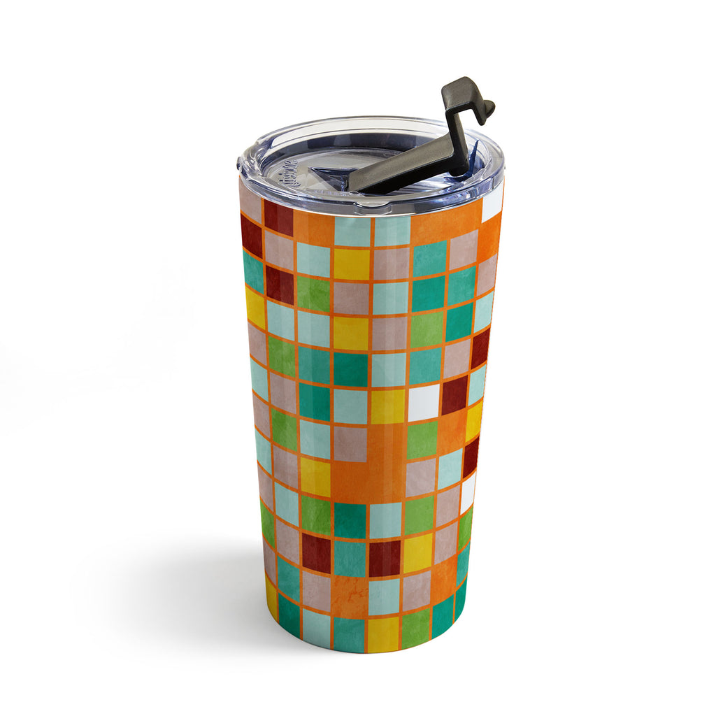 Little Sunny Checkers Travel Mug Ana Rut Bre Fine Art
