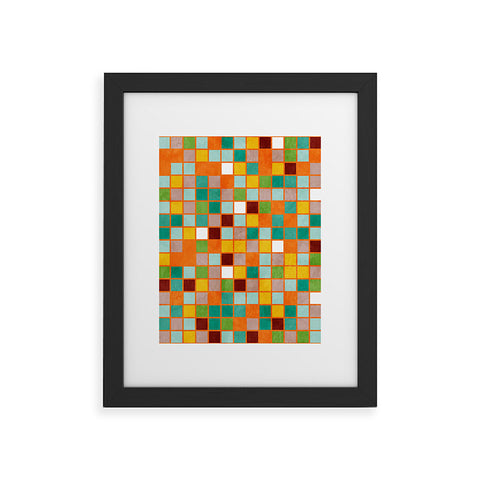 Ana Rut Bre Fine Art little sunny checkers Framed Art Print