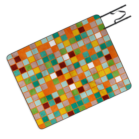 Ana Rut Bre Fine Art little sunny checkers Picnic Blanket