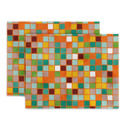 Ana Rut Bre Fine Art little sunny checkers Placemat