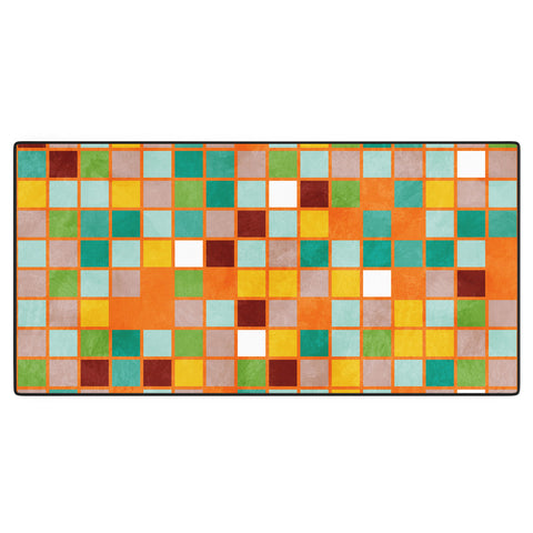 Ana Rut Bre Fine Art little sunny checkers Desk Mat