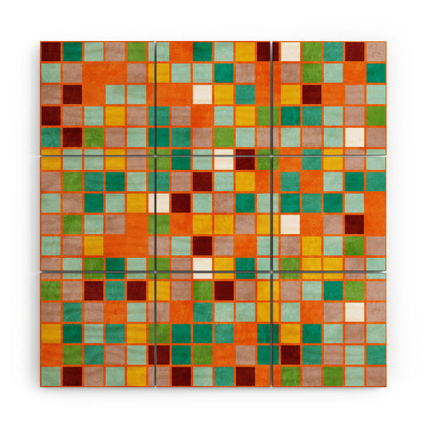 Ana Rut Bre Fine Art little sunny checkers Wood Wall Mural