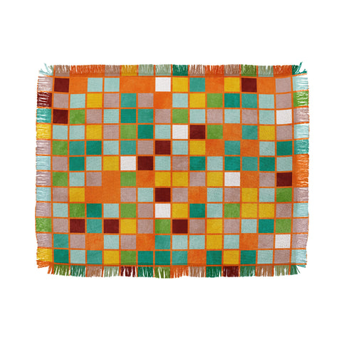 Ana Rut Bre Fine Art little sunny checkers Throw Blanket