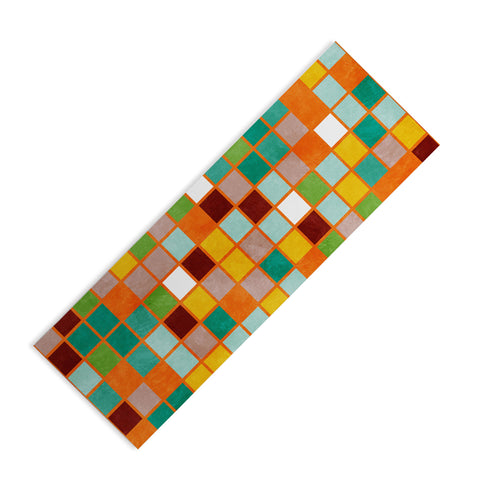 Ana Rut Bre Fine Art little sunny checkers Yoga Mat