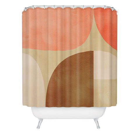 Ana Rut Bre Fine Art mid century geometric abstract Shower Curtain
