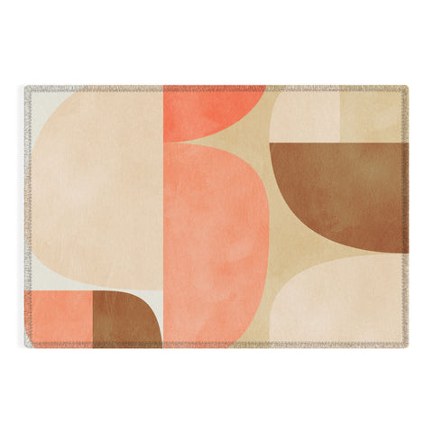 Ana Rut Bre Fine Art mid century geometric abstract Outdoor Rug