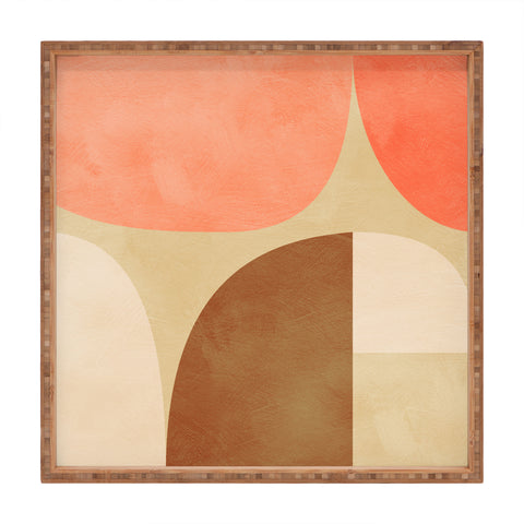 Ana Rut Bre Fine Art mid century geometric abstract Square Tray