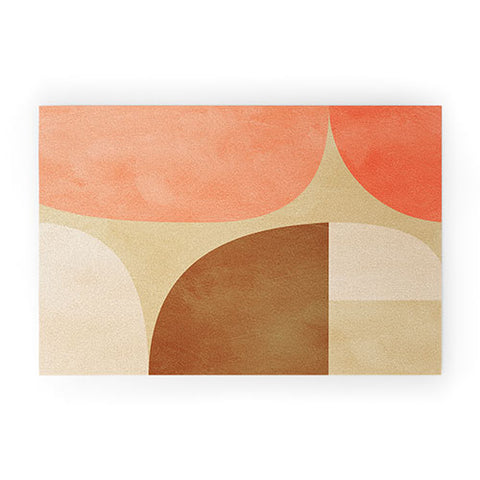 Ana Rut Bre Fine Art mid century geometric abstract Welcome Mat