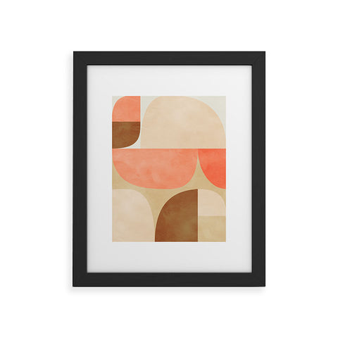 Ana Rut Bre Fine Art mid century geometric abstract Framed Art Print