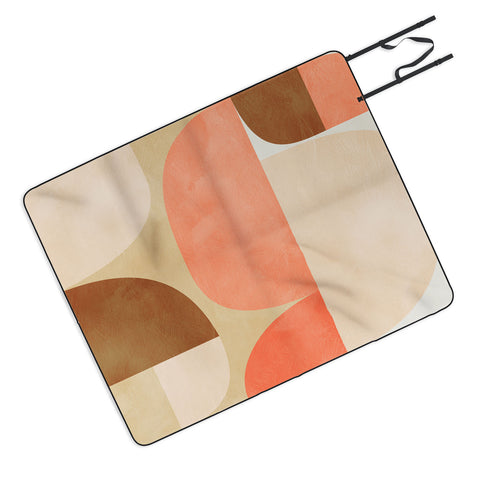 Ana Rut Bre Fine Art mid century geometric abstract Picnic Blanket
