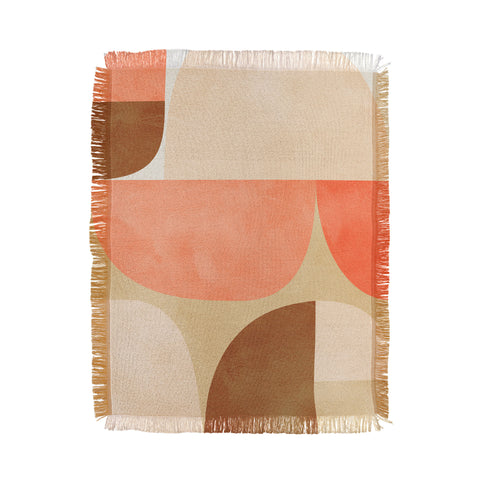 Ana Rut Bre Fine Art mid century geometric abstract Throw Blanket