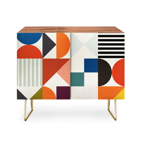 Ana Rut Bre Fine Art mid century retro shapes Credenza