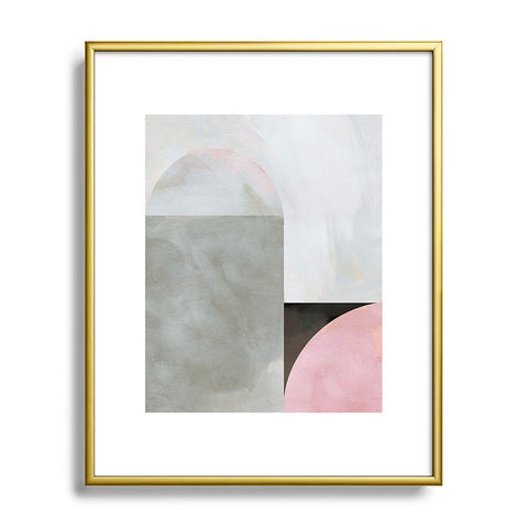 Ana Rut Bre Fine Art mid century scandi winter Metal Framed Art Print