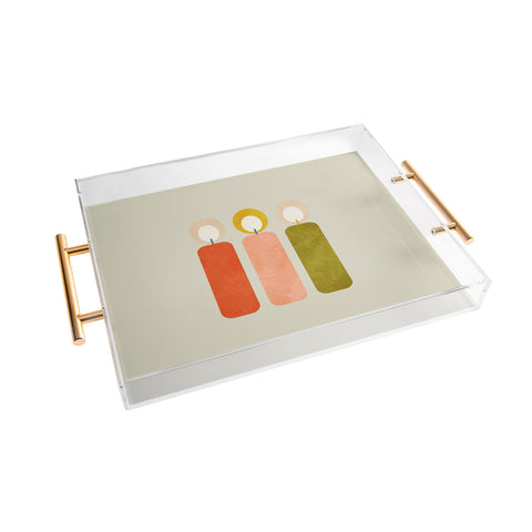 Ana Rut Bre Fine Art mid century xmas contemporary Acrylic Tray