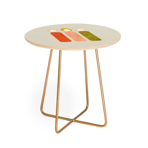 Ana Rut Bre Fine Art mid century xmas contemporary Round Side Table