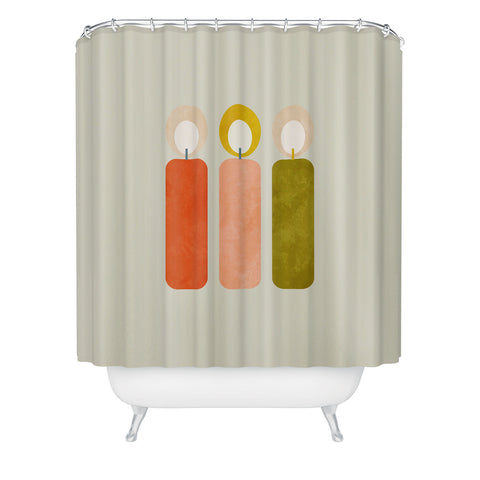 Ana Rut Bre Fine Art mid century xmas contemporary Shower Curtain