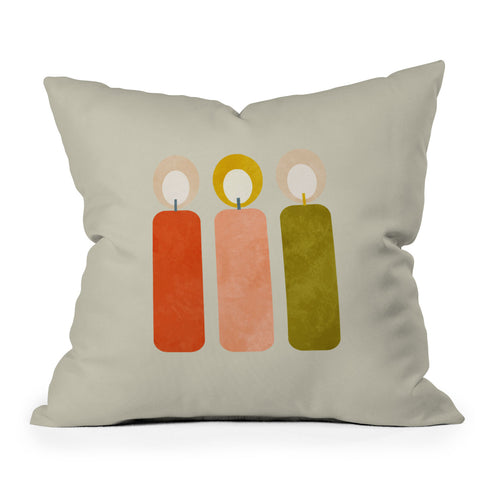 Ana Rut Bre Fine Art mid century xmas contemporary Throw Pillow