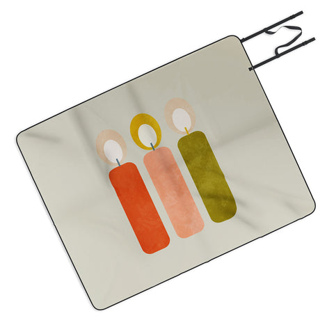 Ana Rut Bre Fine Art mid century xmas contemporary Picnic Blanket