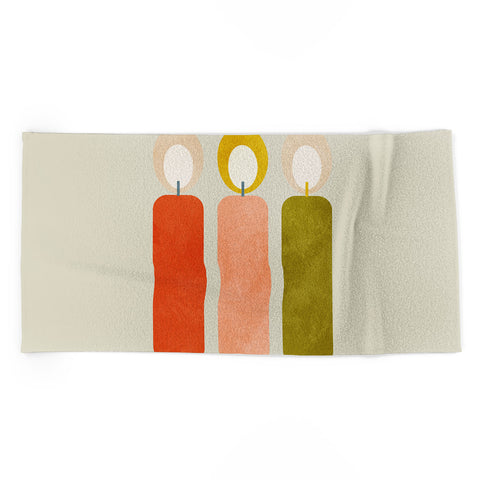 Ana Rut Bre Fine Art mid century xmas contemporary Beach Towel
