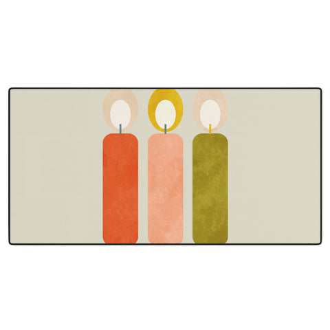 Ana Rut Bre Fine Art mid century xmas contemporary Desk Mat