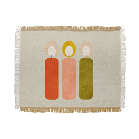 Ana Rut Bre Fine Art mid century xmas contemporary Throw Blanket