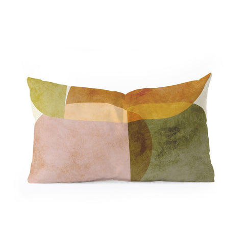 Ana Rut Bre Fine Art organic shapes boho nature Oblong Throw Pillow