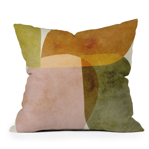 Ana Rut Bre Fine Art organic shapes boho nature Throw Pillow