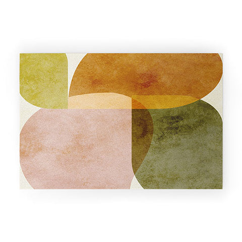 Ana Rut Bre Fine Art organic shapes boho nature Welcome Mat