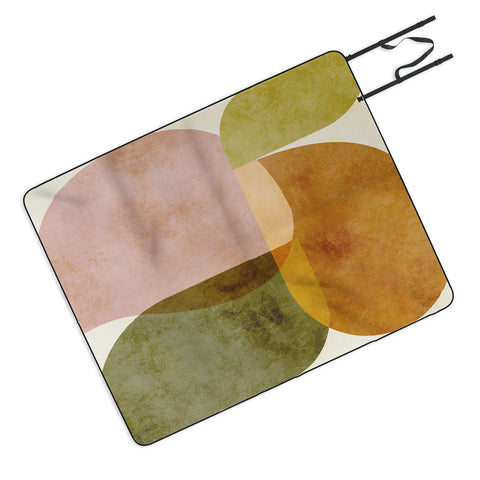 Ana Rut Bre Fine Art organic shapes boho nature Picnic Blanket