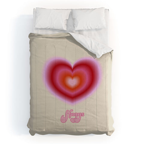 Ana Rut Bre Fine Art pink love heart I Comforter