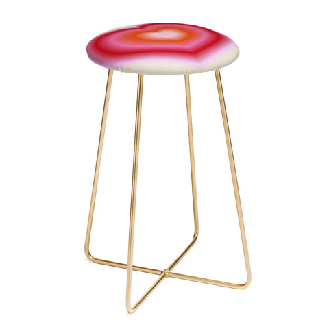 Ana Rut Bre Fine Art pink love heart I Counter Stool