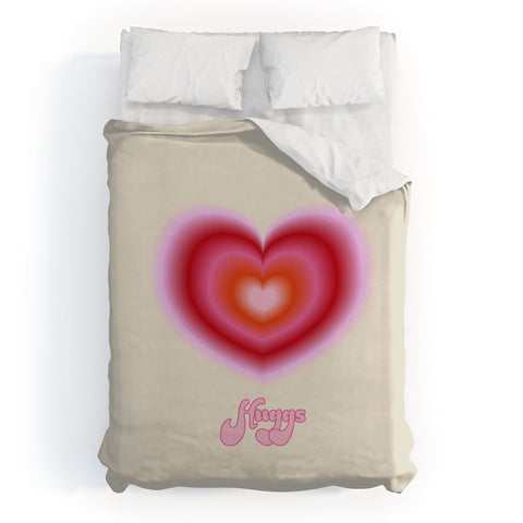 Ana Rut Bre Fine Art pink love heart I Duvet Cover