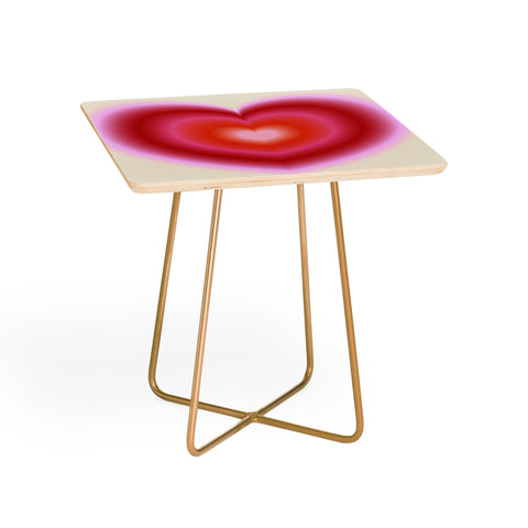 Ana Rut Bre Fine Art pink love heart I Side Table