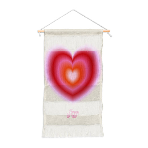 Ana Rut Bre Fine Art pink love heart I Wall Hanging Portrait