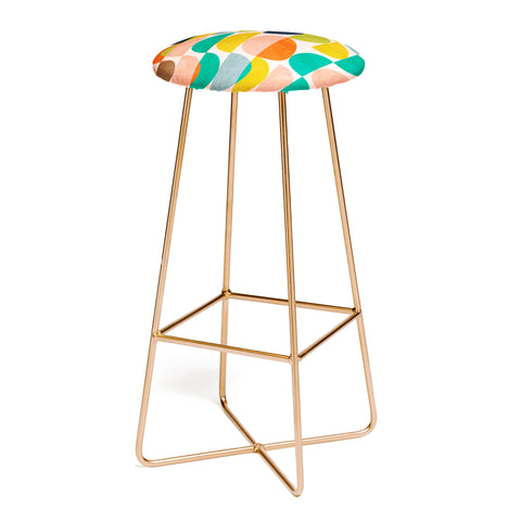 Ana Rut Bre Fine Art shapes abstract II Bar Stool