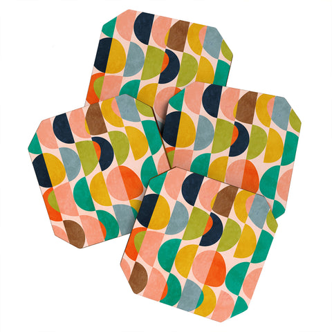 Ana Rut Bre Fine Art shapes abstract II Coaster Set