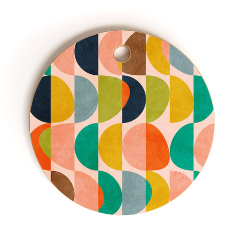 Ana Rut Bre Fine Art shapes abstract II Cutting Board Round