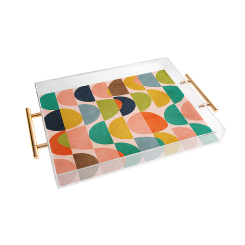 Ana Rut Bre Fine Art shapes abstract II Acrylic Tray