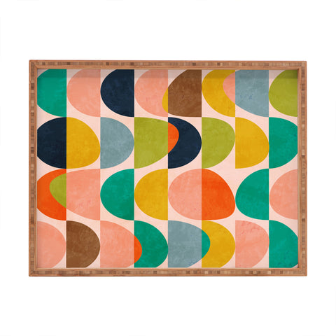 Ana Rut Bre Fine Art shapes abstract II Rectangular Tray